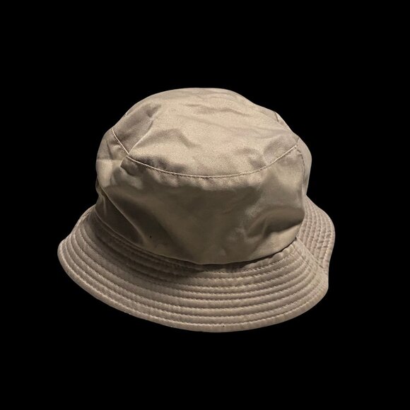 Beige Bucket Hat -  Reversible Black - Picture 1 of 1